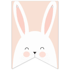 Banderines Super Kawaii dulce conejito de Pascua.