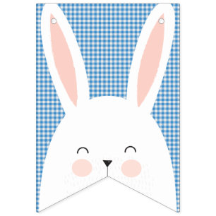 Banderines Super Kawaii dulce conejito de Pascua.