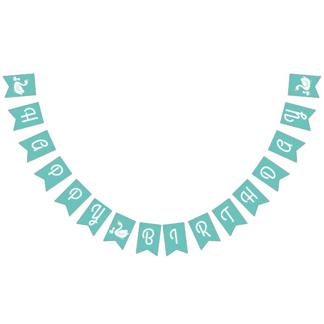 Banderines Swan 1er cumpleaños Fiesta Baby Shower (Todo)
