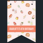 Banderines Sweet Dreams Sky Dessert Kids Birthday PartyPhoto<br><div class="desc">Transforme el cumpleaños de su hijo en una celebración mágica con nuestros dulces sueños Sky de niños de postre Banderas de Bunting Photo Birthday! Este banner de personalizable le permite mostrar hasta seis fotos, junto con el nombre y la edad de su hijo, creando una decoración verdaderamente personal fiesta. Decorado...</div>