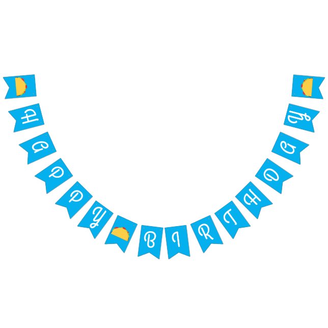 Banderines Taco Birday Party Gastronomía Mexicana (Todo)