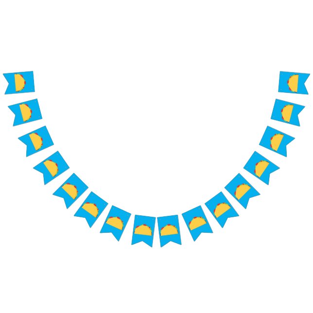 Banderines Taco Birday Party Gastronomía Mexicana (Todo)