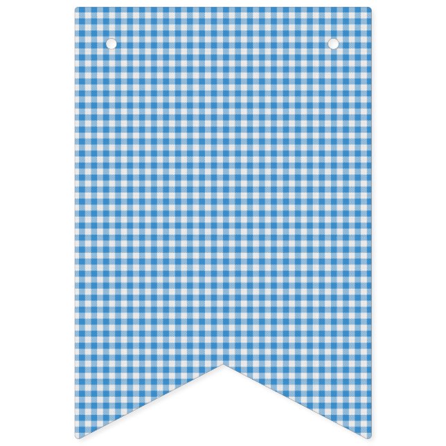 Banderines  Tapado azul y blanco. (Primera bandera)