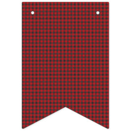 Banderines Tapado rojo y negro.