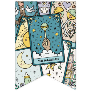 Banderines Tarot Cumpleaños de Bebe