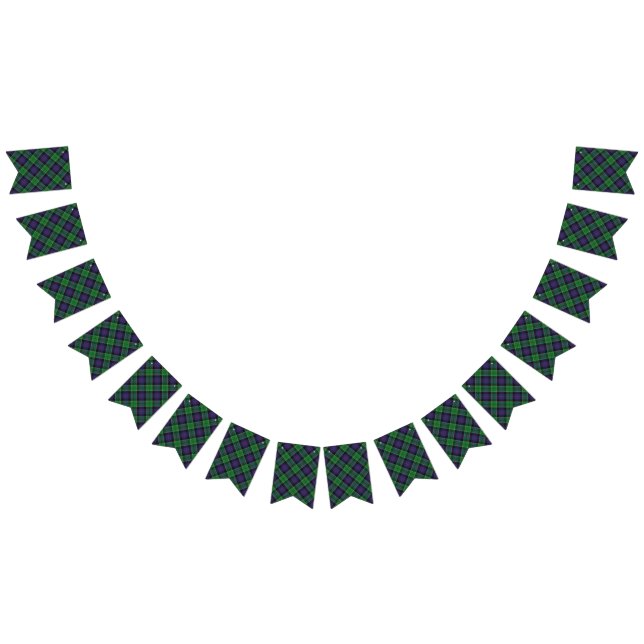 Banderines Tartán escocés de la caza de Leslie del clan (Todo)