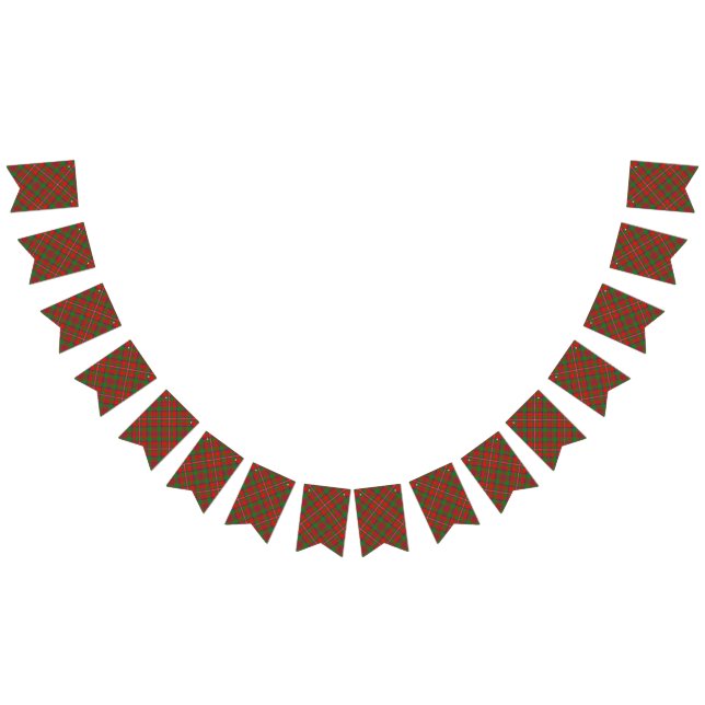 Banderines Tartán escocés de MacKinnon del clan (Todo)