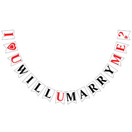 BANDERINES TE AMO, ¿TE CASARÁS CONMIGO? PROPUESTA DE BODA