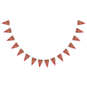 Banderines Tejido tradicional vibrante con un filo intrincado