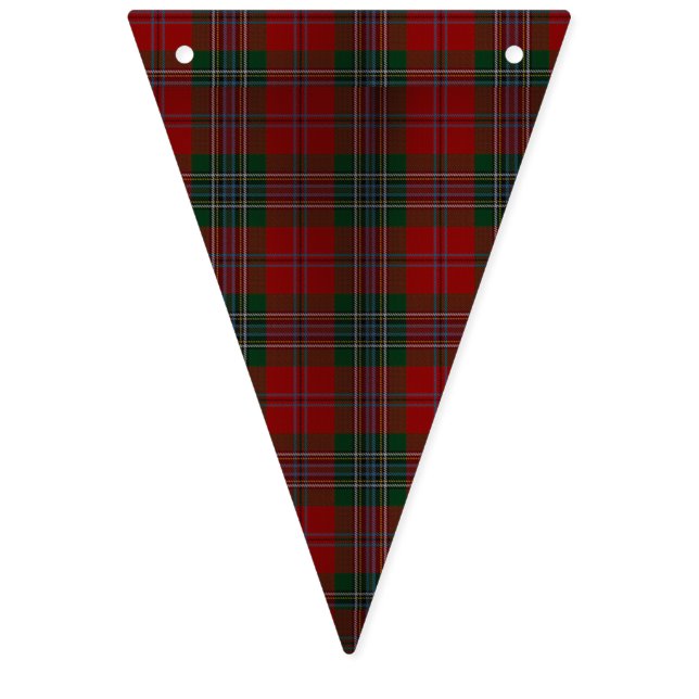 Banderines Tela escocesa del rojo del navidad (Primera bandera)