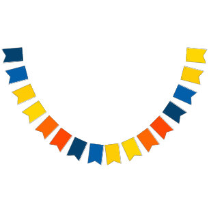 Banderines Tema de gradiente de amanecer Estandarte triangula