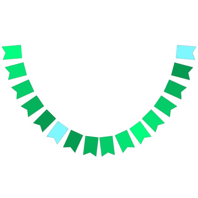 Banderines Tema de gradiente verde a azul eléctrico Aurora (Todo)