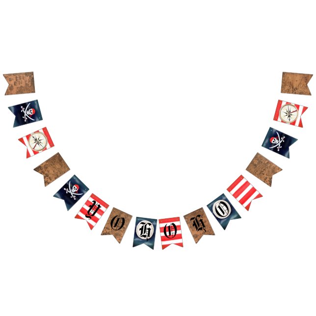 Banderines Tema Yo Ho Ho Pirate (Todo)
