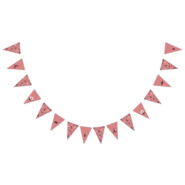 Banderines Temática de bruja rosa caprichosa (Todo)