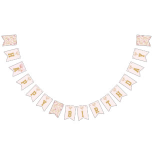 Banderines Tennis Luxury Girl Feliz cumpleaños