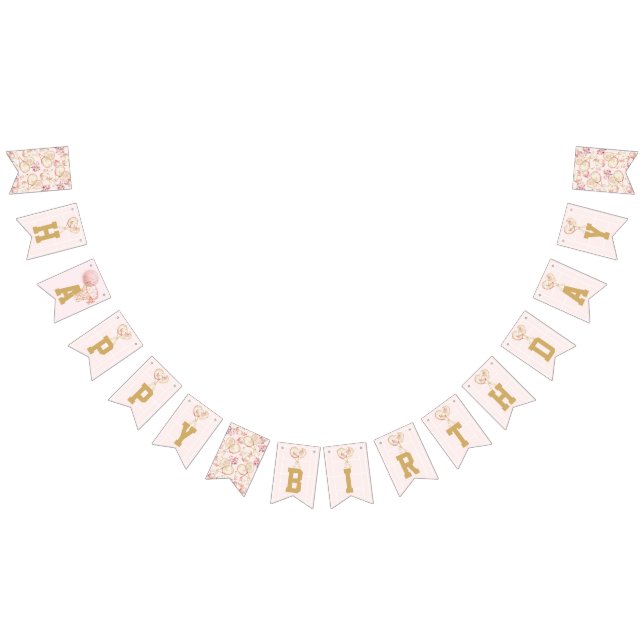Banderines Tennis Luxury Girl Feliz cumpleaños (Todo)
