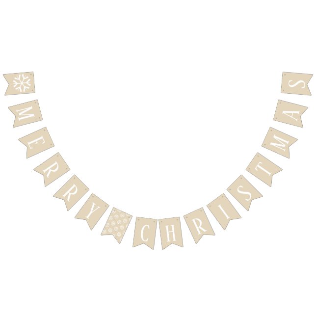 Banderines Texto del blanco de las Felices Navidad (Todo)