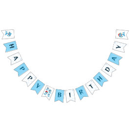 Banderines Tiburones de cumpleaños