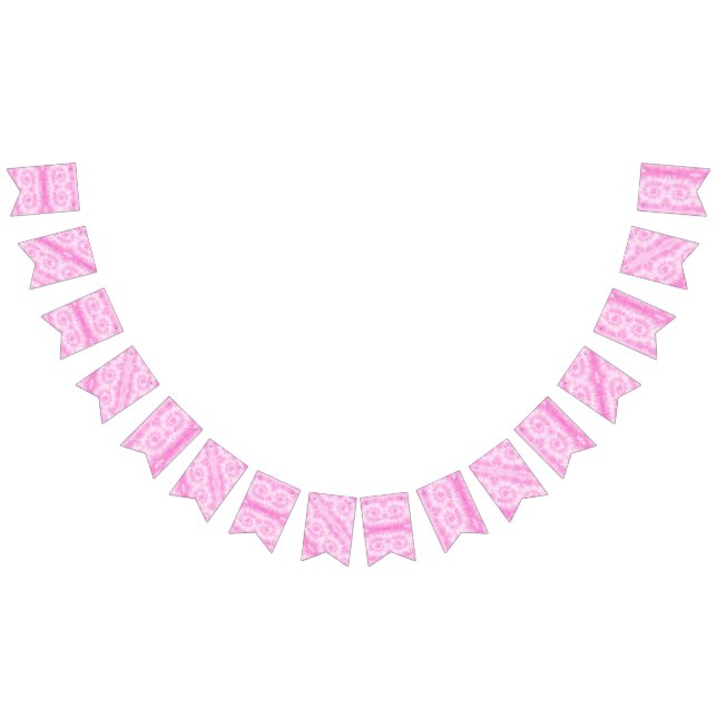 Banderines Tiedye Pink Spiral Hippie Tye Dye (Todo)