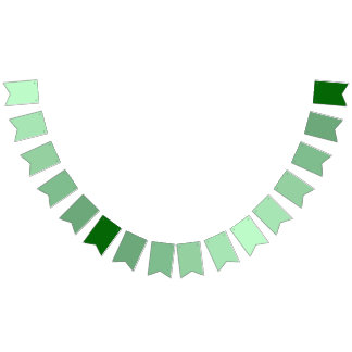 Banderines Tinta suave al degradado verde oscuro