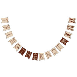 Banderines TIRANDO EL KNOT: PERSONALIZADO FECHA Boda Rústico