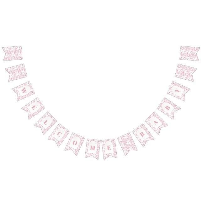 Banderines Toile de Jouy Baby Shower (Todo)
