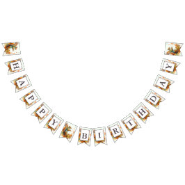 Banderines Tortuga de acuarela de las vibraciones de otoño -