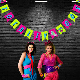 Banderines Totally 80s Retro Neon Birthday Party