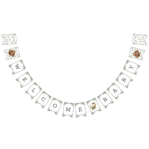 Banderines Toy Poodle Greenery Baby Shower Puppy