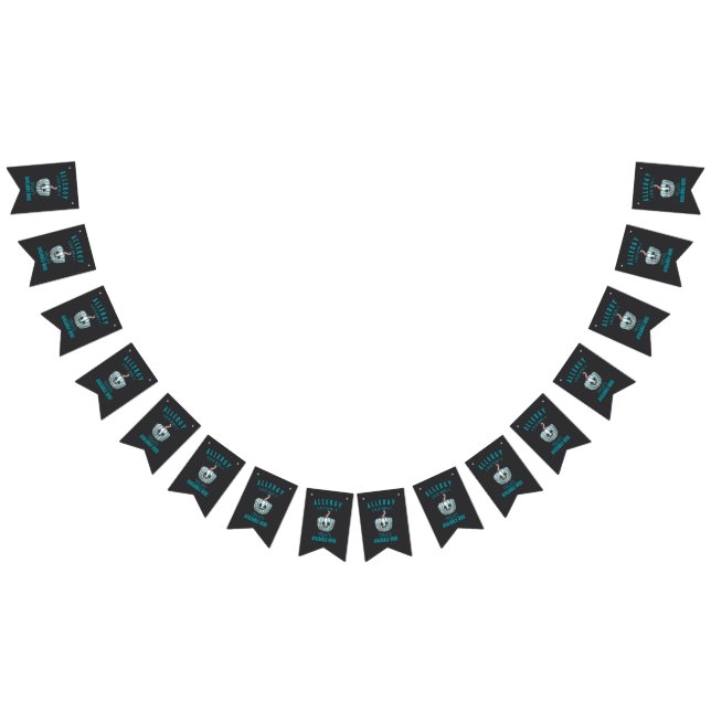 Banderines Tratamientos verde azulados para calabaza Hallowee (Todo)