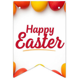 Banderines Trendy Orange & Yellow Easter Eggs Pattern Paper 