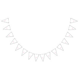 Banderines Tres costillas en tonos rojos y rosas contra