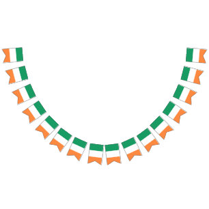 Banderines Tricolor irlandés St. Patrick's Day fiesta