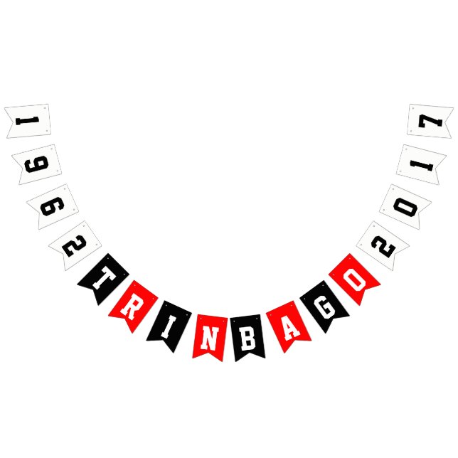 Banderines TRINBAGO (Año Cambiable) Independencia (Todo)