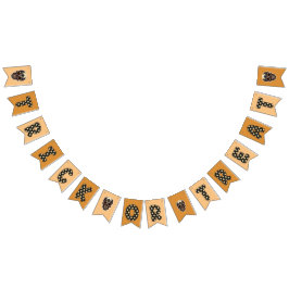 Banderines Truco o trato al cráneo de Halloween