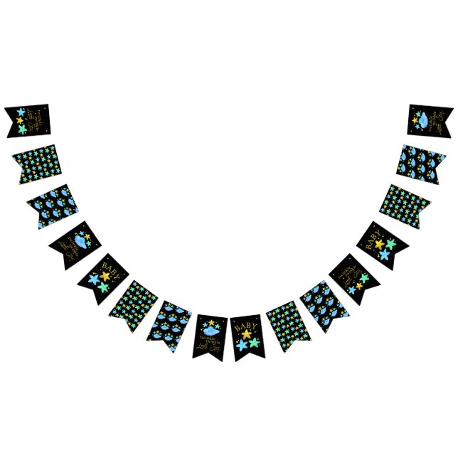 Banderines Twinkle Twinkle Little Star Baby Shower Bunting Fl (Todo)