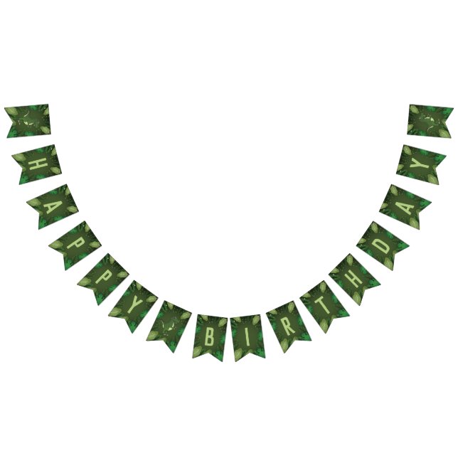 Banderines Tyrannosaurus Rex T-rex Dinosaur Feliz cumpleaños (Todo)