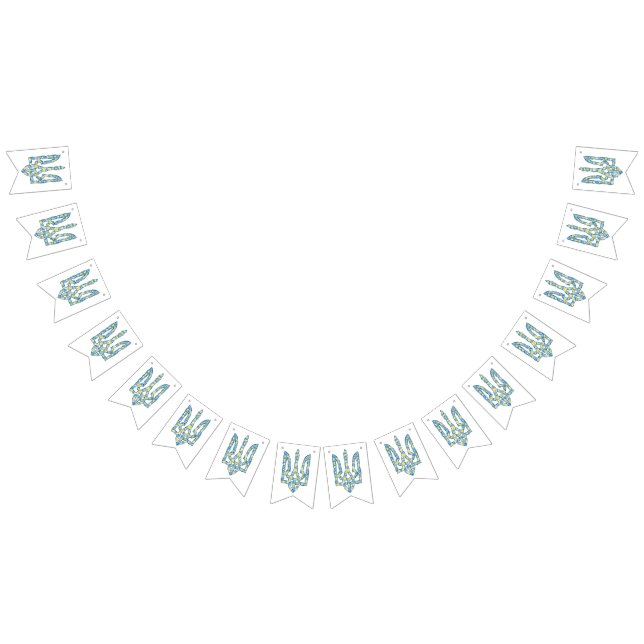 Banderines Ukrainian national emblem trident tryzub ethnical (Todo)