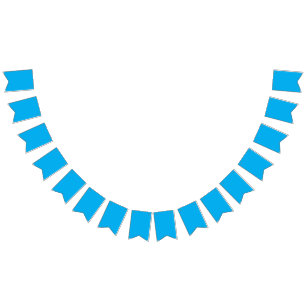 Banderines Un cielo azul vibrante con algunos arcos blancos d