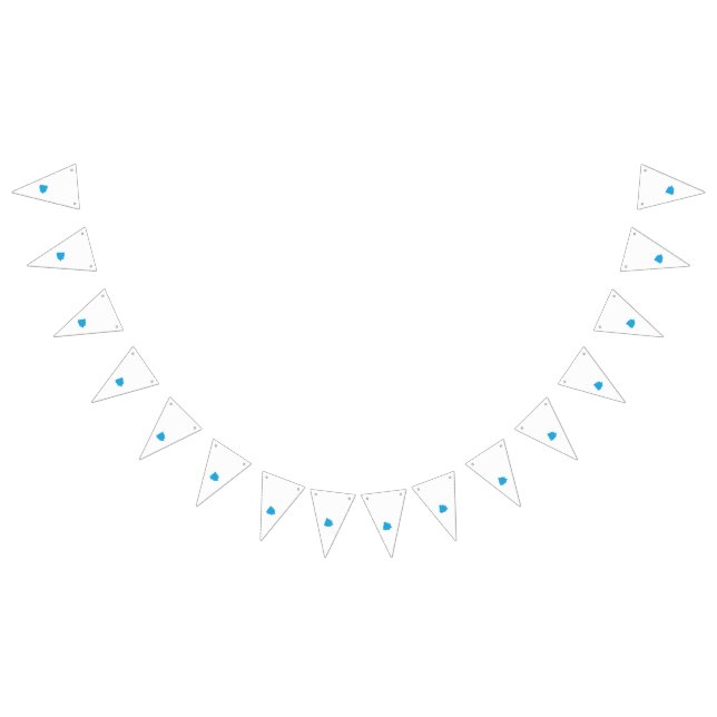 Banderines un dibujo de una flor azul sobre un fondo blanco (Todo)