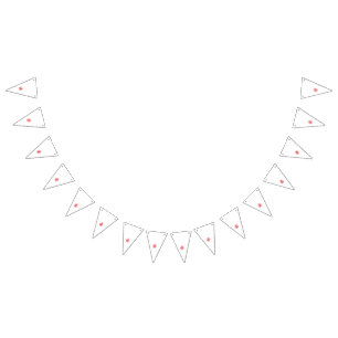 Banderines Un diseño gráfico rojo vibrante con negrita y abst