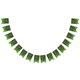 Banderines un espejo y algunas plantas