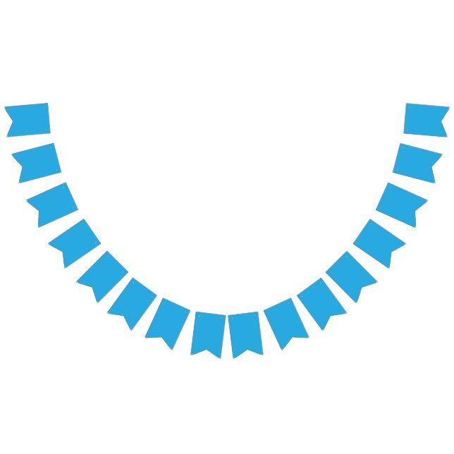 Banderines un fondo azul con un gato blanco y negro (Todo)