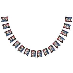 Banderines Un gato gracioso en el espacio