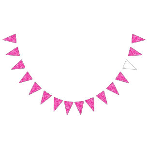 Banderines Un intrincado patrón floral en rosa y blanco, arte