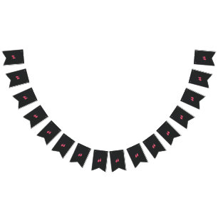 Banderines un par de hojas rojas sobre un fondo negro