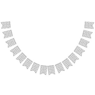 Banderines un patrón blanco y negro con fondo blanco