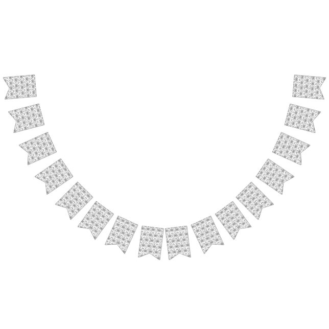 Banderines un patrón blanco y negro con fondo blanco (Todo)