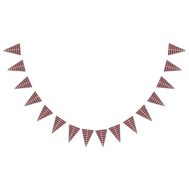 Banderines Un patrón de cheurón dinámico en rojo y negro, car (Todo)