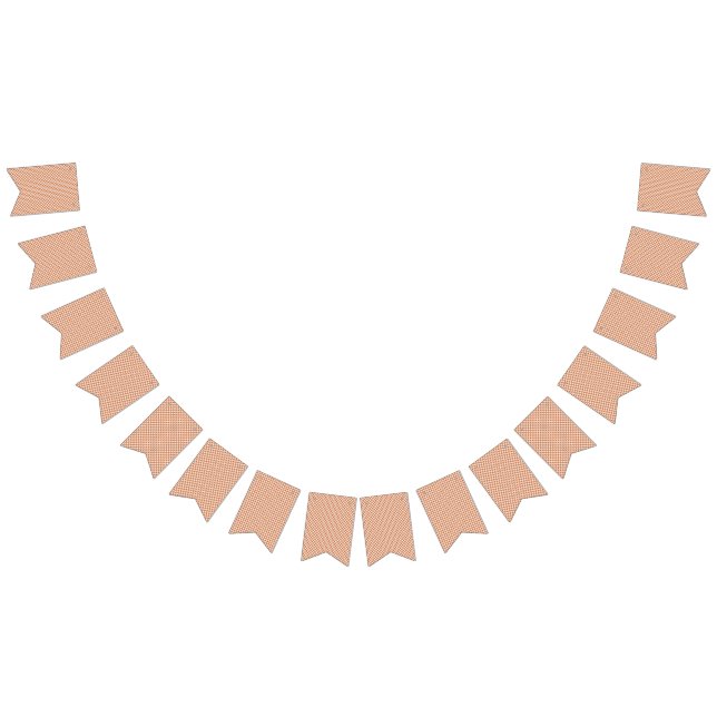 Banderines un patrón geométrico en blanco y naranja (Todo)